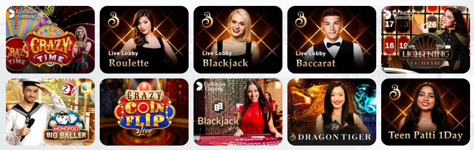 Jeux de casino en direct COCOA CASINO