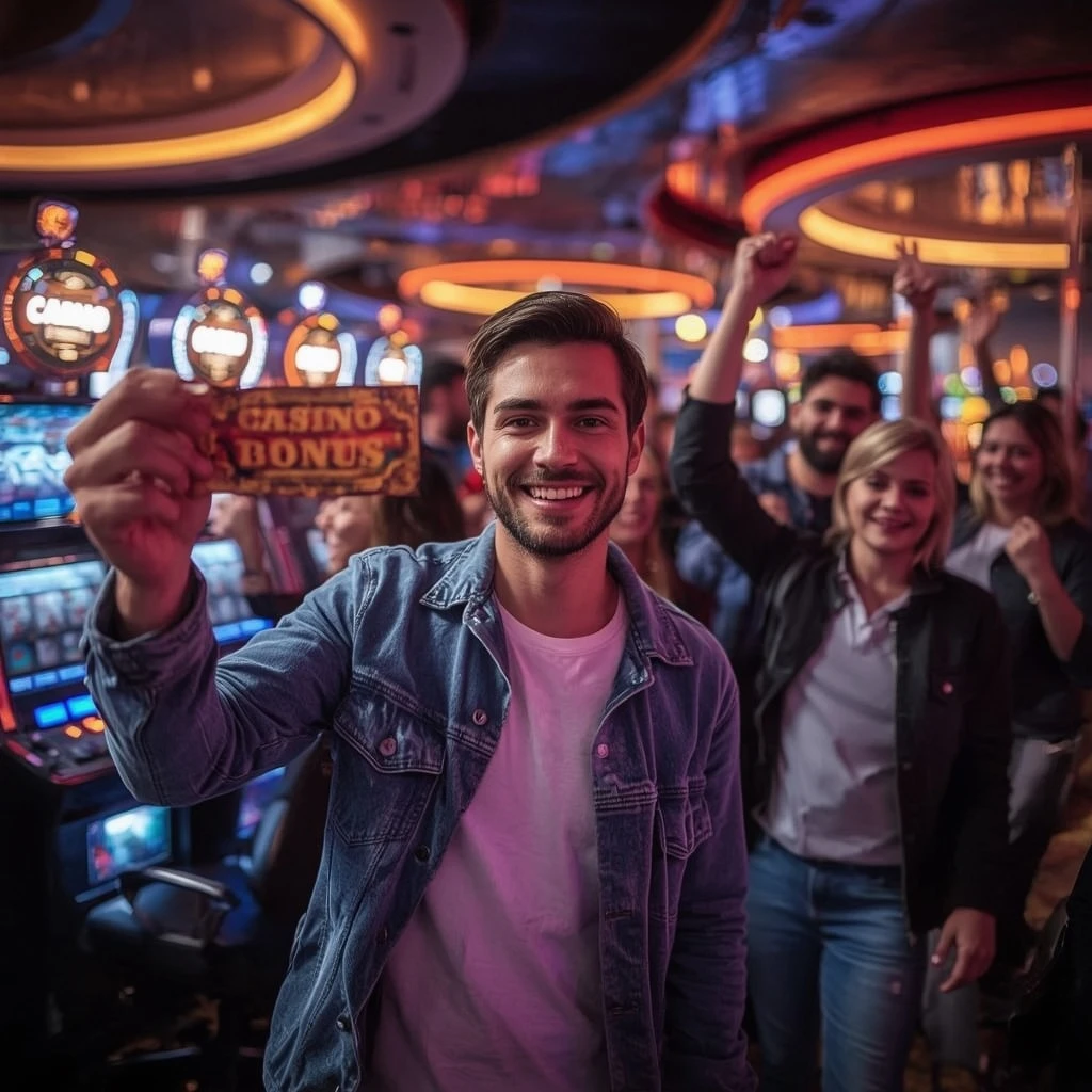 une personne tenant un bonus de Cocoa Casino